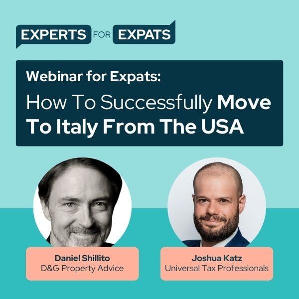 Move To Italy From The USA 24 webinar promo 2